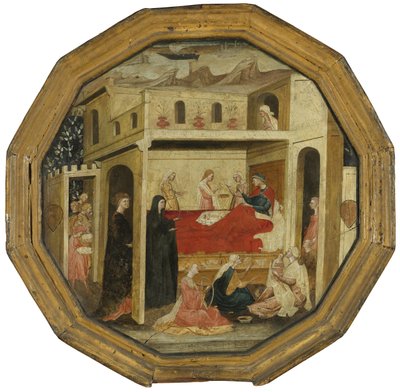 The Montauri Birth Tray, 25th April by Batrolomeo di Fruosino