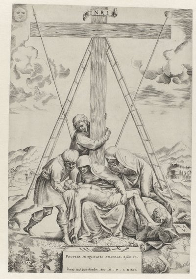 Lamentation of Christ by Battista Angolo del Moro