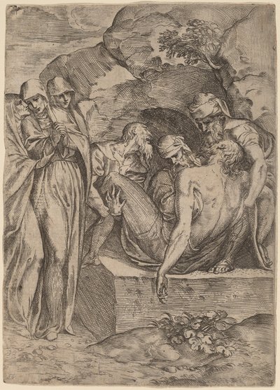 The Entombment by Battista Angolo del Moro