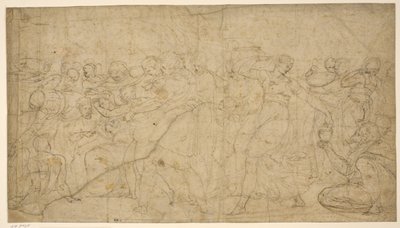 A Bacchic Procession by Battista Franco