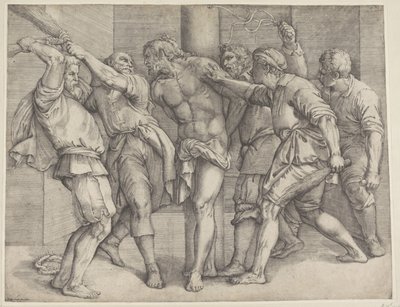 The Scourging by Battista Franco