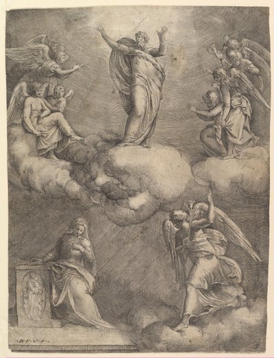 The Annunciation by Battista Franco Veneziano