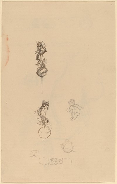 Studies for Jewelry Designs by Beatrice Godwin Whistler