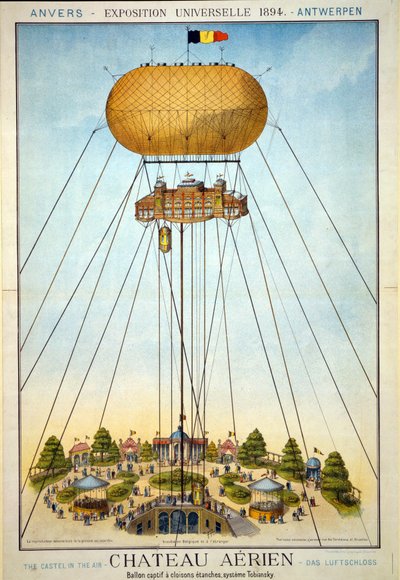 Aerial Chateau, Exposition Universelle, 1894 by Belgian School