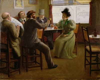 Bar Interior, c.1880 by Belgian School