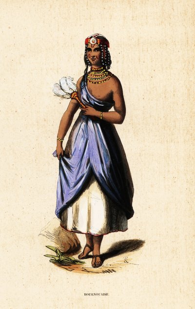 Islamic Kanuri Woman of Borno, Nigeria by Belgian School