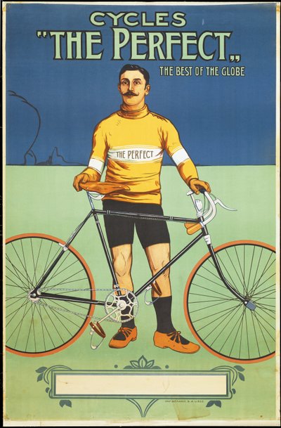 Poster advertising The Perfect bicycle, 1895 by Belgian School