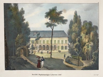 Philharmonic Society in Antwerp 1826 by Belgian School