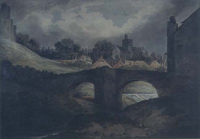 Brecon Town and Bridge by Benjamin Barker