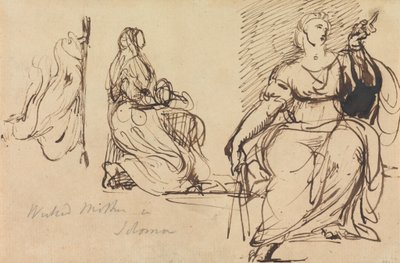 Studies of a Seated Woman by Benjamin Robert Haydon