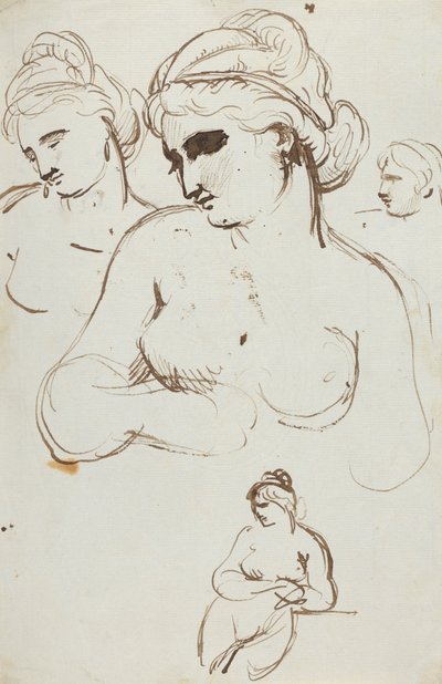 Study of Nude Female by Benjamin Robert Haydon