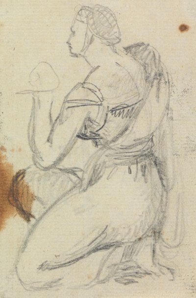 Study of a Kneeling Woman by Benjamin Robert Haydon