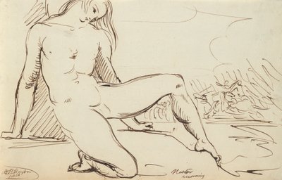 Study of a Nude Figure by Benjamin Robert Haydon