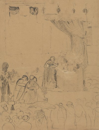 Study of a Religious Ceremony Scene by Benjamin Robert Haydon