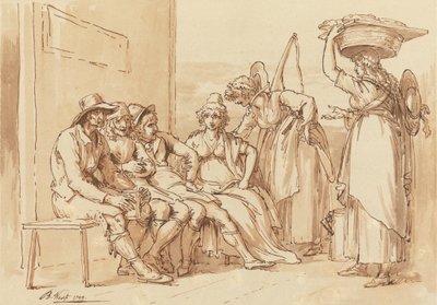 Characters in the Streets of London by Benjamin West