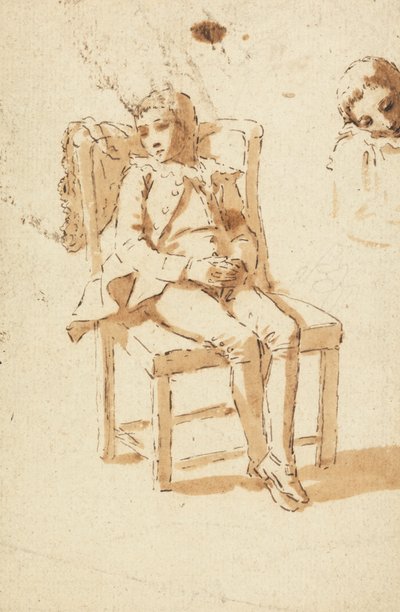 Page Boy Asleep by Benjamin West