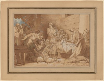 The Adoration of the Shepherds by Benjamin West