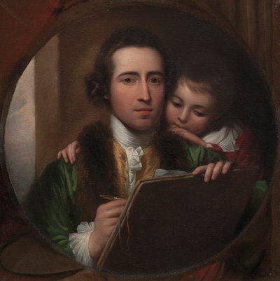 The Artist and His Son Raphael by Benjamin West