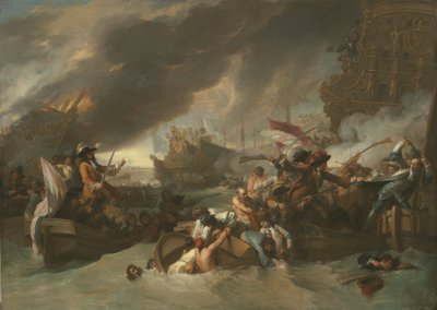 The Battle of La Hogue, c.1778 by Benjamin West