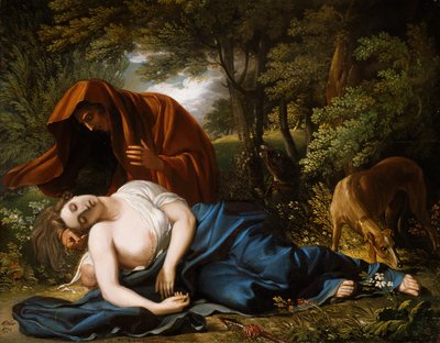 The Death of Procris (retouched) by Benjamin West