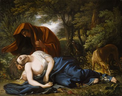 The Death of Procris (retouched) by Benjamin West