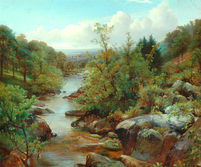 Welsh Landscape by Benjamin Williams Leader