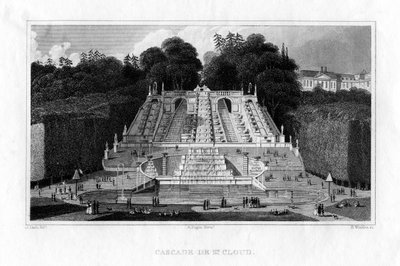 Cascade of St Cloud, Paris by Benjamin Winkles