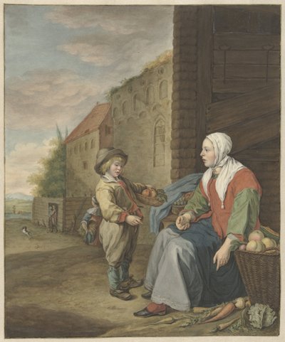The Vegetable Woman by Benjamin Wolff