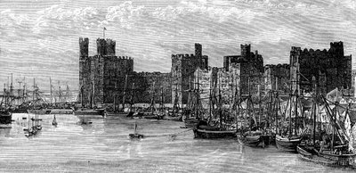 Caernarfon Castle, Gwynedd, Wales by Benoist