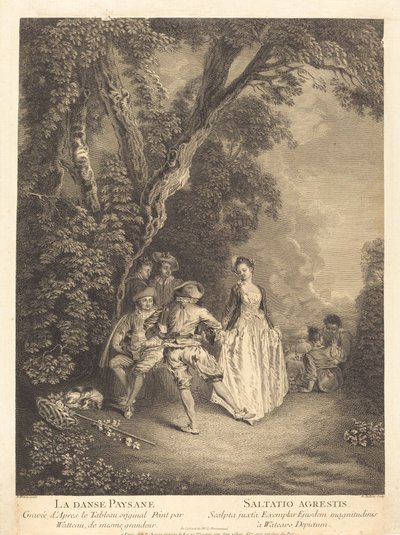 The Peasant Dance by Benoit Audran II