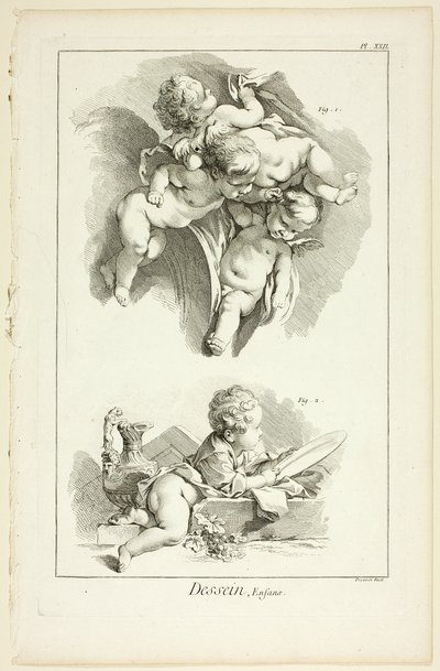 Design: Children, from Encyclopédie by Benoit Louis Prevost