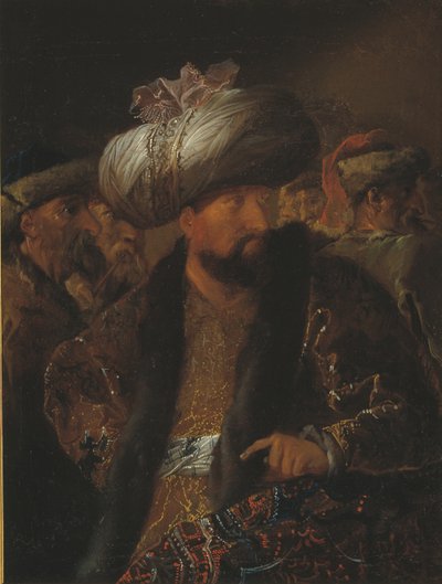 A Gathering of Turkish Men by Benoît Le Coffre