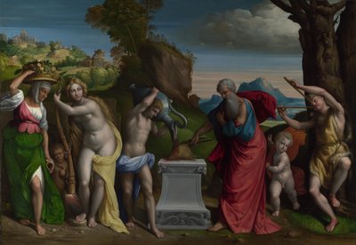 A Pagan Sacrifice by Benvenuto Tisi da Garofalo