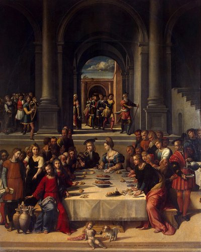 The Wedding Feast at Cana by Benvenuto Tisi da Garofalo