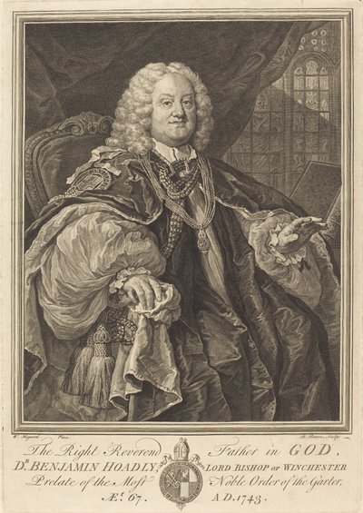 Bishop Hoadly by Bernard Baron after William Hogarth