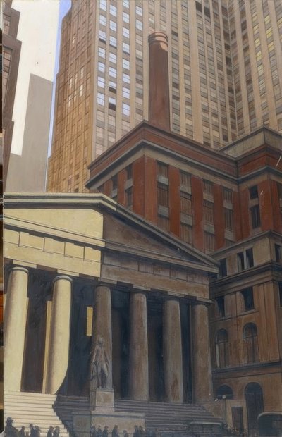 View of Wall Street by Bernard Boutet de Monvel