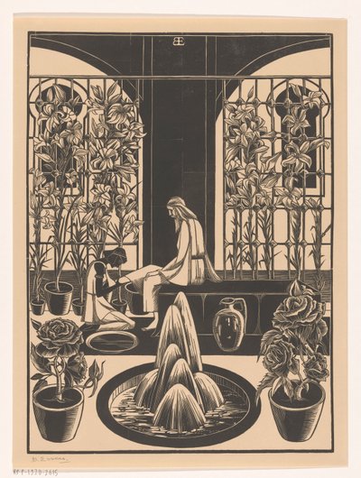 Washing of the Feet by Bernard Essers (signed by artist)