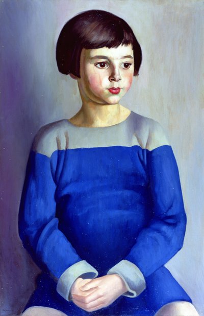 Child in Blue by Bernard Meninsky