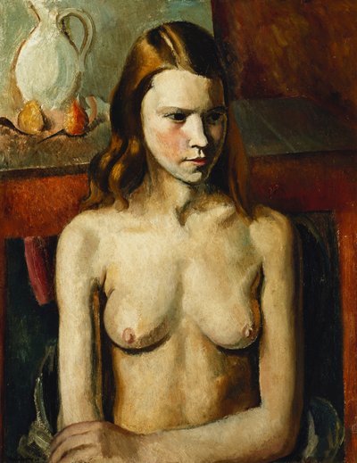 Seated Nude Girl by Bernard Meninsky