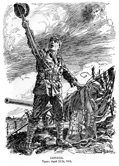 Canada, Ypres, April 23-24 1915, 1920 by Bernard Partridge