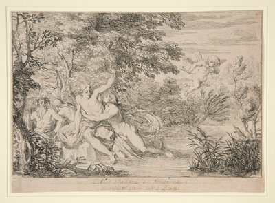 Biblis Changed into a Fountain by Bernard Picart