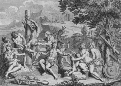 Captive Sacrificed by the Antis, 1723 by Bernard Picart