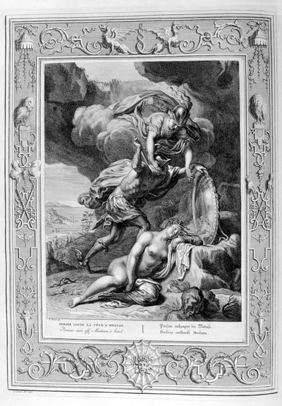 Perseus cuts off Medusa