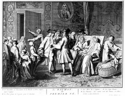 Redemption of the first-born son, 1725 by Bernard Picart