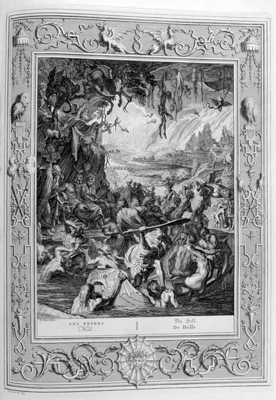 Scene of Hell, 1733 by Bernard Picart