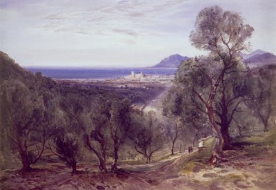 Cannes from Le Cannet by Bernard Walter Evans