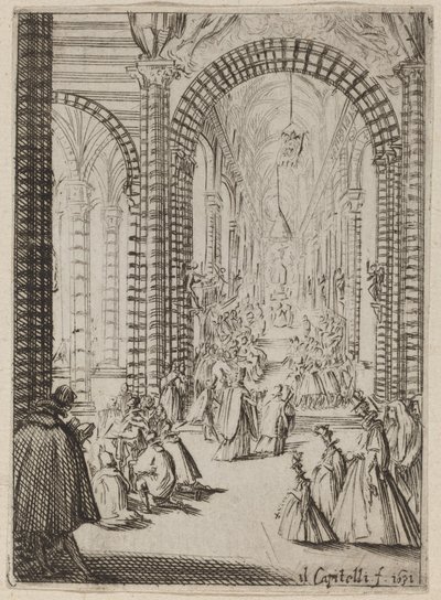 Interior of a Church by Bernardino Capitelli