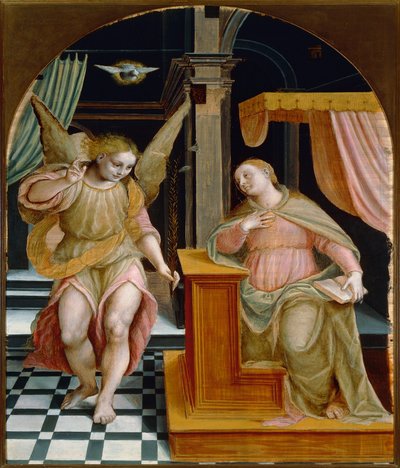 The Annunciation by Bernardino Lanino