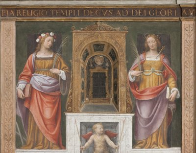 Saint Rosa and Saint Giustina by Bernardino Luini