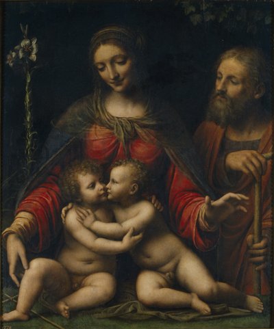 The Holy Family with John the Baptist by Bernardino Luini